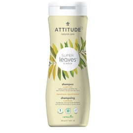 ATTITUDE Liquid Hair Shampoo, Clarifying, EWG Verified, Plant- and Mineral-Based Ingredients, Vegan and Cruelty-free, Lemon Leaves & White Tea, 16 Fl Oz (Pack of 6)