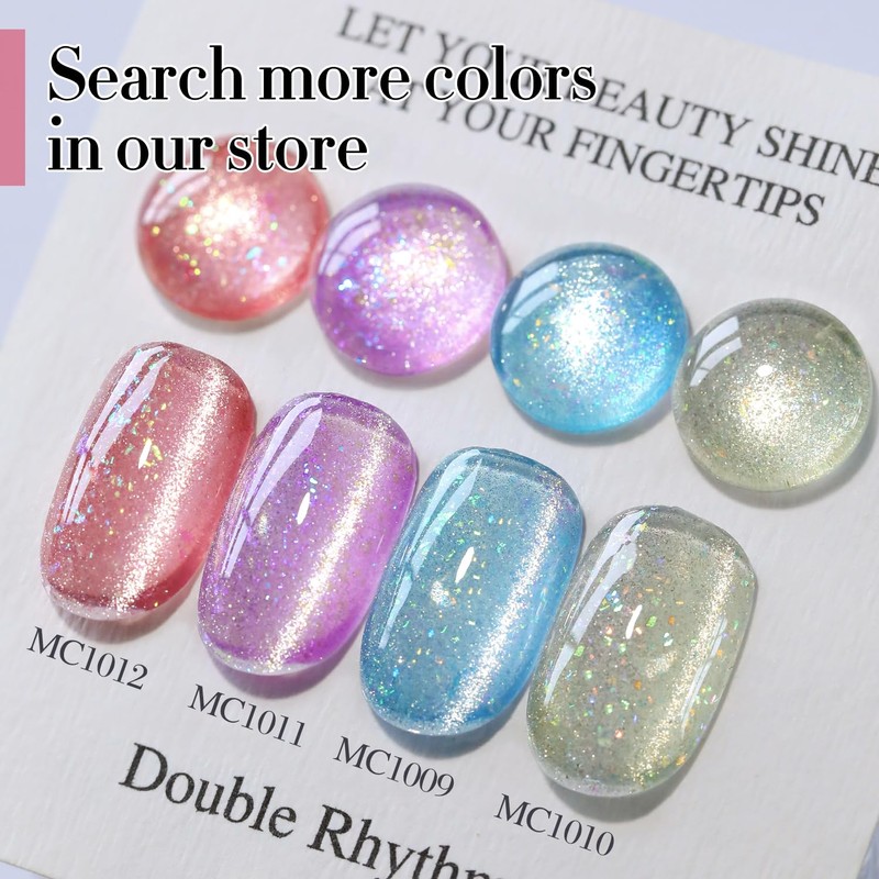 Double Rhythm 0.5 OZ Cat Eye Gel Polish with Magnet