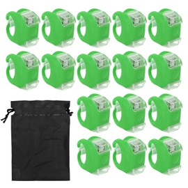 16Pcs LED Boat Navigation Lights 3 Modes Easy Installation Bright Safe Warning Bow Lights for BoatsGreen