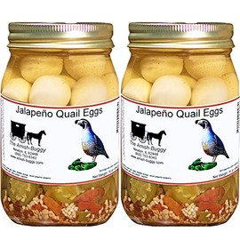The Amish-Buggy Jalapeno Quail Eggs, 2 jars 16 Ounce