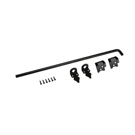 Advantage Industries 42" Heavy Duty Cane Bolt | Gate Ground Latch Drop Rod | Pad-Lockable | Zinc Plated Steel | Industrial Grade Drop Rod for Wood Fence | Hardware & Fasteners Included - Black