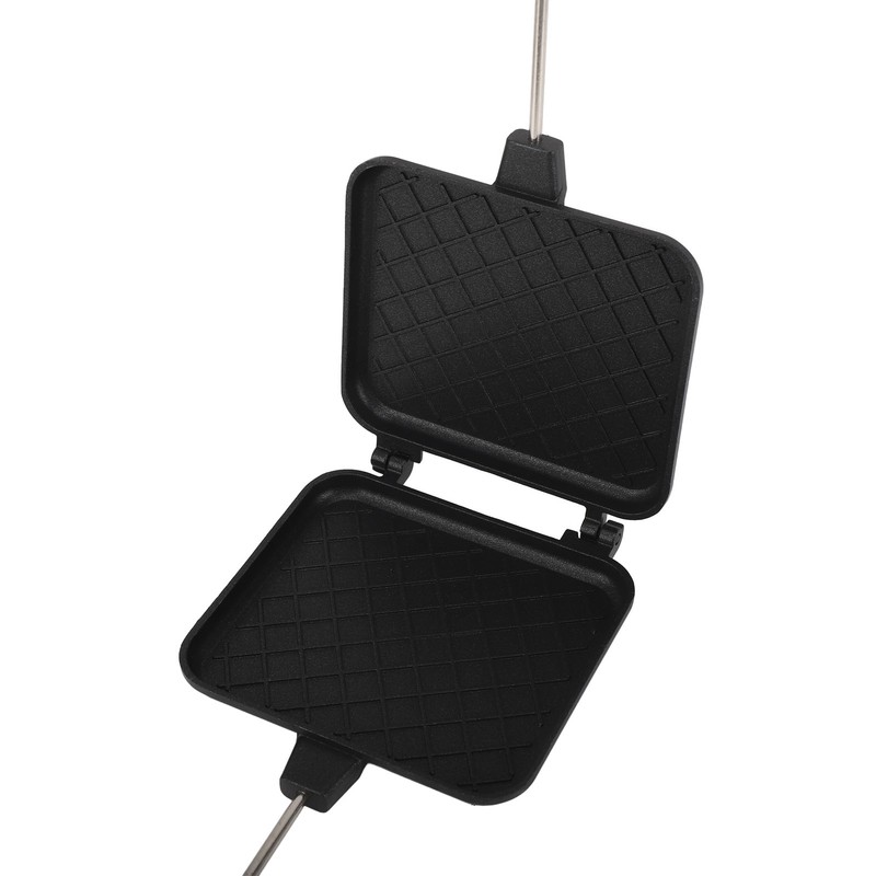 Double Sided Frying Pan Aluminum Solid Wood Anti Stick Stovetop