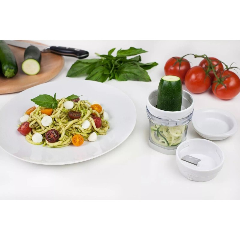 Paderno World Cuisine Two-Blade Handheld Spiralizer Vegetable Spiral Slicer