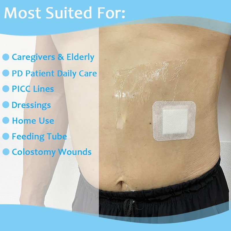 Shower Cover Bandage Protector Shield - Transparent Film PD Wound