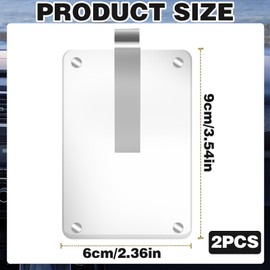 HINGTAI HINGTAI 2 Pcs Auto Bilderhalter, Acryl Magnetic Personalisierte Foto Halter Auto Zubeh?r Auto Foto Halter Auto Visier Clip, Personalisierte Auto Bilderrahmen, Geeignet zum Hinzufgen von Familie