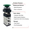 Pneumatic 5 Way 2 Postion Manual Control Push Button Air
