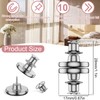 Curtain Magnetic Holdback Button - 10Pairs Sturdy Curtain Weight Magnets