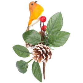 Toyland® 20 cm (8") Tradtional Robin Christmas Pick - Luxury Christmas Decoration
