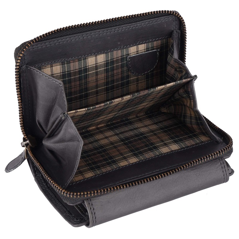 Chunkyrayan Genuine Leather Women's Purse, High-Quality, Vintage, RFID Protection, Includes