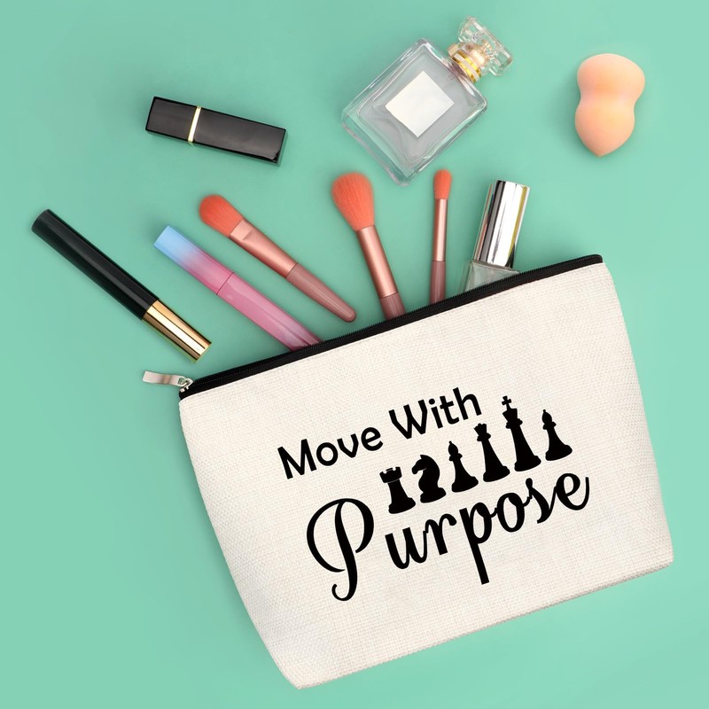 Chess Gift for Women Chess Makeup Bag Chess Lover Gift