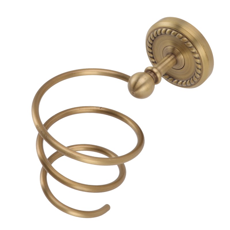 Hair Dryer Holder Antique Brass Hair Care Tools Holder Wall