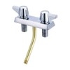 Central Brass 1131-B Two Handle Shampoo Faucet in Chrome