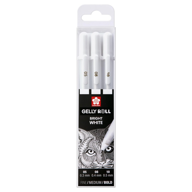 Sakura Set Con 3 Piezas De Gelly Roll Blanco