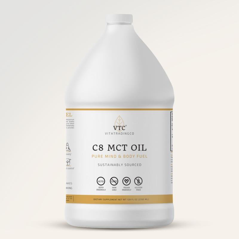 C8 Pure MCT Oil - Size: 128 fl oz Liquid
