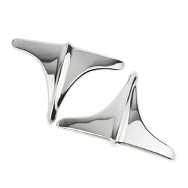 HDBUBALUS Motorcycle Rear Fender Accents Leading Front Edge Trim Fit for Harley Tri-Glide Ultra Classics 2009-2022 FLHXXX Street Glide Trikes 2010-2011 Chrome