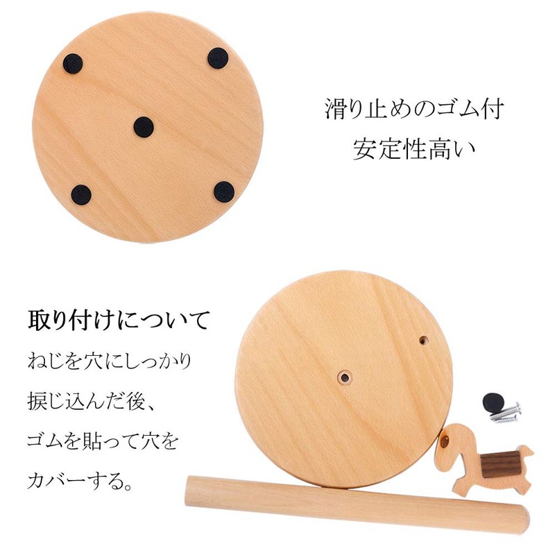 Umora Paper Holder Cute Wooden Paper Stand Roll Vertical Kitchen