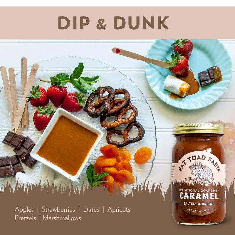 Fat Toad Farm Traditional Goat’s Milk Caramel Sauce/Cajeta, Salted Bourbon,
