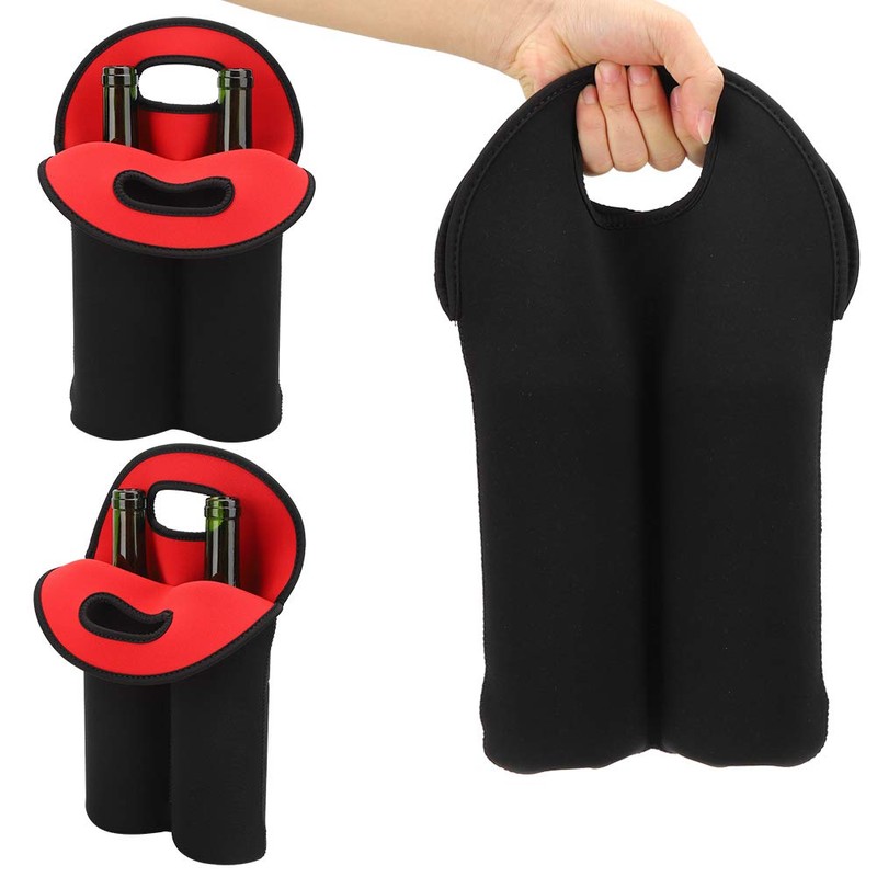 Topyond 2-Bottle Wine Carrier Tote Bag, Protective and Built Wine