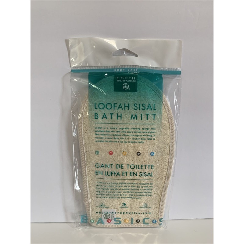 Earth Therapeutics Loofah Sisal Bath Mitt
