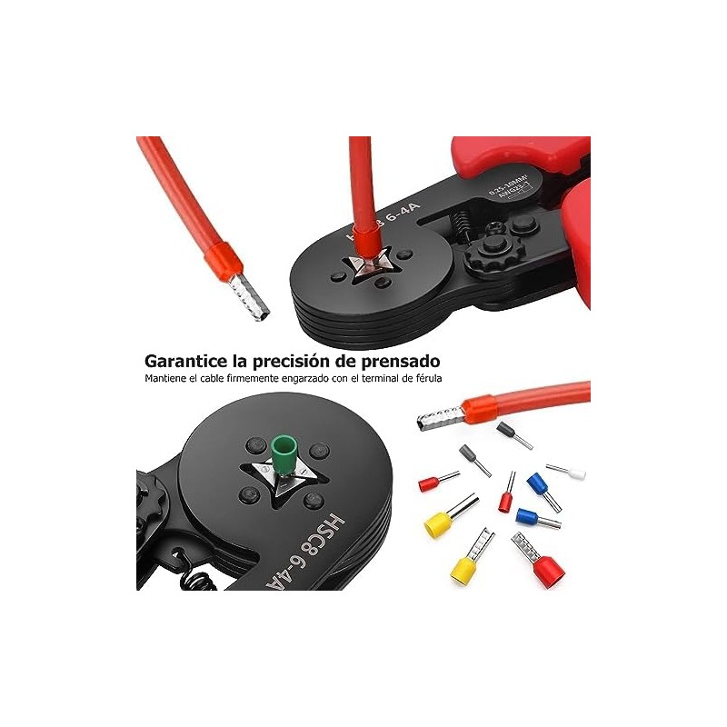 Herramientas de Crimpado de Casquillo (Awg23-7), Crimpadora de Terminales