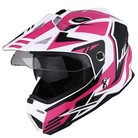 1Storm Dual Sport Motorcycle Motocross Off Road Full Face Helmet Dual Visor