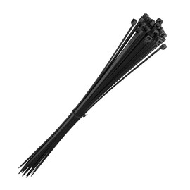 intervisio Cable Ties Extra Long 750 mm x 7.6 mm Professional High Quality Industrial Quality Ultra Strong Ties UV-Resistant Black Pack of 25