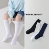 EPEIUS Kids Knee High Socks Cotton School Uniform Socks Kids