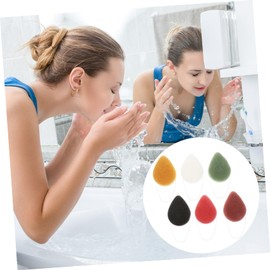 FRCOLOR 18pcs Face Scrub Body Exfoliator Gentle Natural Sponge Puff for Deep Cleaning and Makeup Removal