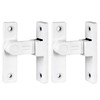 INIRET 2 Packs White 90 Degree Flip Latch,Zinc Alloy Right