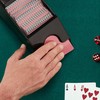 Relaxdays Card Sledge, Card Dispenser with 4 Decks, Blackjack Accessories,