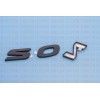 RYJOXZS Matte Black Rear SONATA Overlay Emblem Badge For Hyundai