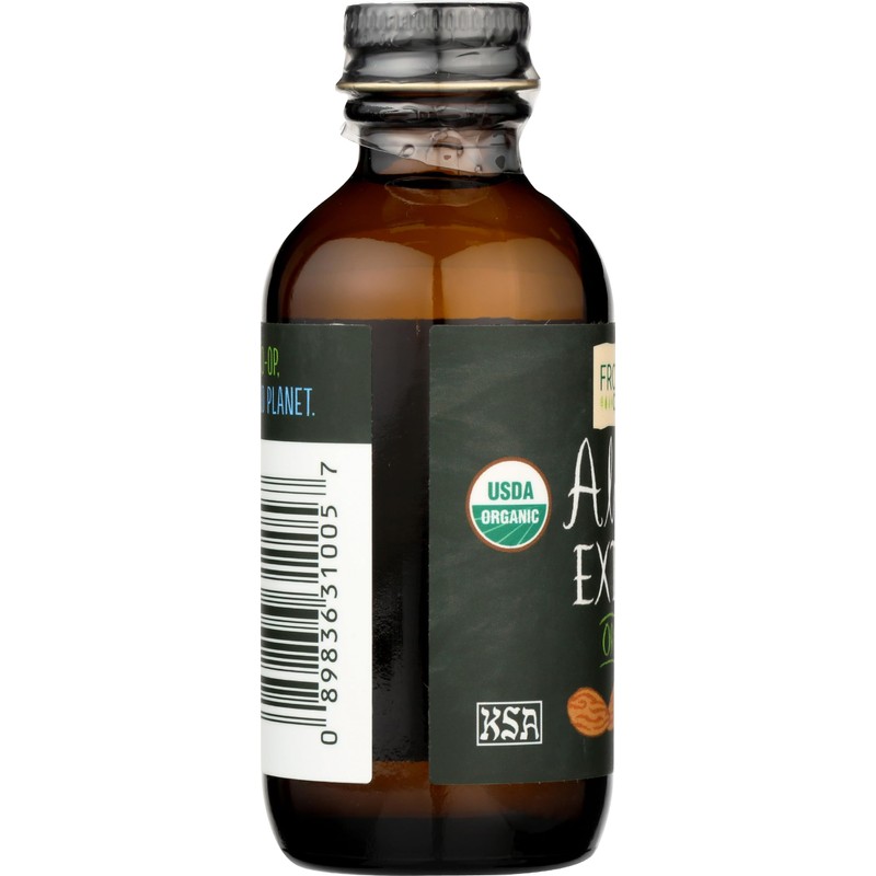 Frontier Almond Extract Certified Organic, 2-Ounce Bottle