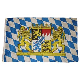 Bavaria Germany with Lions Bavarian German Oktoberfest Octoberfest Flag New 3x5