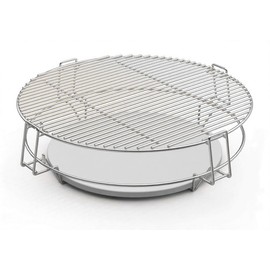 Cmanzhi S24 (1-Pack) Cooking Grate System Grilling Accessory for Weber 22" Kettle Grill and Other Similar Size Kettle Grills