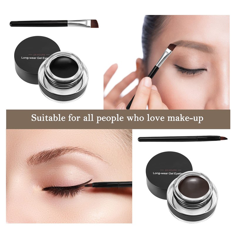 Boobeen 2 Colours Liner Eyeliner Gel - Eyebrow Colour Gel