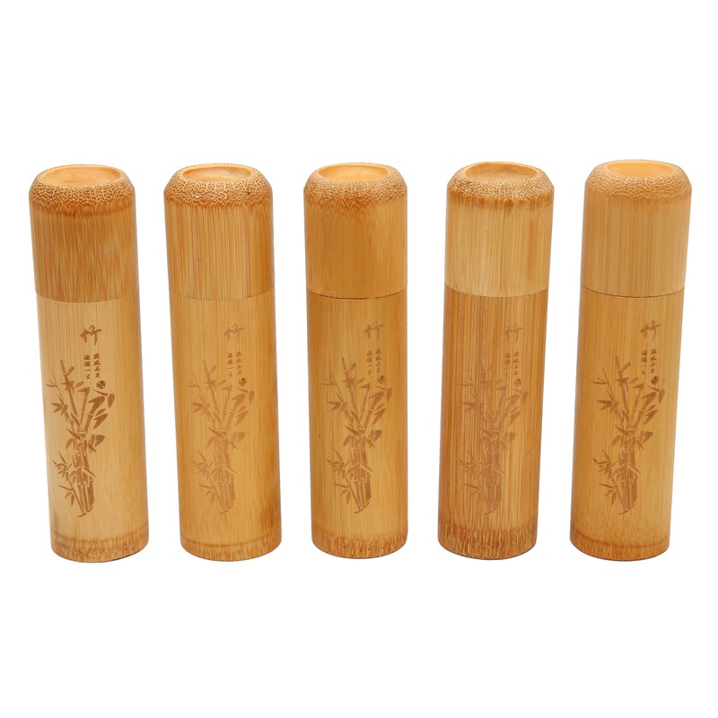 5pcs Pet Bamboo Urn Eco Friendly Memorial Small Urn for