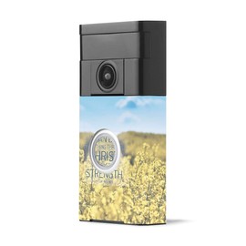 MightySkins Skin Compatible with Ring Video Doorbell - Through Christ | Protective, Durable, and Unique Vinyl Decal wrap Cover | Easy to Apply, Remove, and Change Styles | Made in The USA
