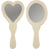 Hand Mirrors, size 23-24 cm, plywood, 2asstd
