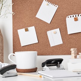 Pack of 240 Wooden Push Pins with Storage Box, Thumbtacks Wood for Cork Panels, Cards, Photos, Calendars, Crafts (11 Styles)