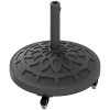 Heavy Duty 46 Lbs Resin Round Patio Umbrella Base Stand