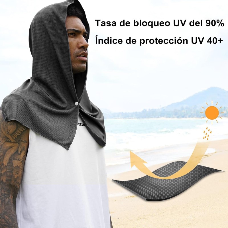 Toalla de enfriamiento con capucha UV – TAFUCO, absorción rápida
