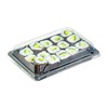 Restaurantware Sushi Containers, Pack Of 100 Plastic Disposable Rectangle Sushi