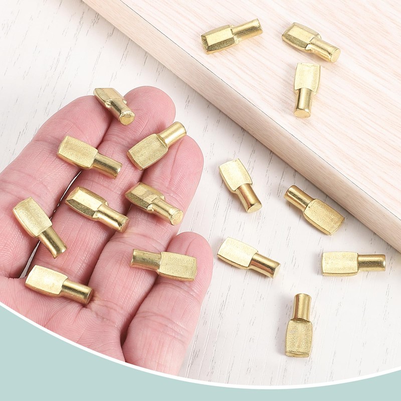 sourcing map 30Pcs Shelf Support Pegs, 5mm Spoon Shape Shelf