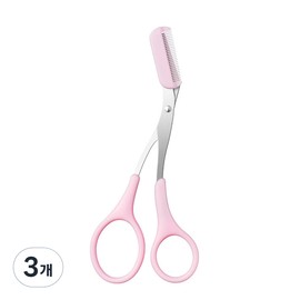 Partner_Reference 3 eyebrow scissors with veramant comb, pink / 베라망 빗이 있는 눈썹가위 3개 핑크