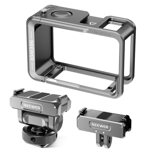NEEWER Action Camera Cage Kit Compatible Osmo Action 5 Pro
