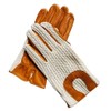 Harssidanzar Men's Crochet Leather Riding Gloves, Riding Gloves for Men,