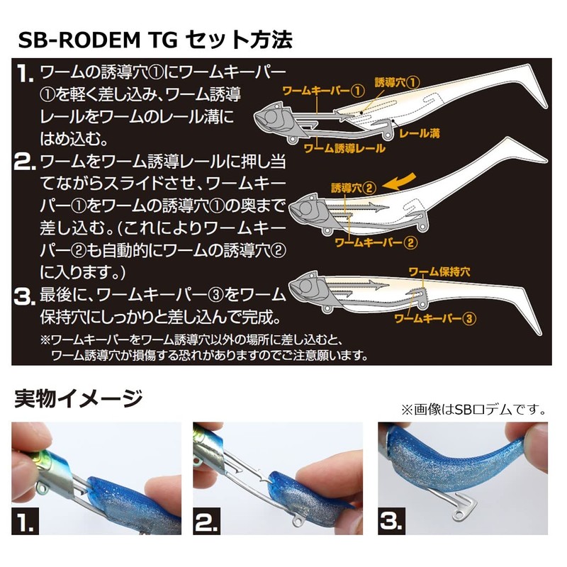Daiwa Sea Bass/Flounder Lure SB-Rodem TG 30g, Chart H Sardine