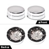 G-PLUS Rear Wheel Chrome Center Hub Caps Compatible with Dodge