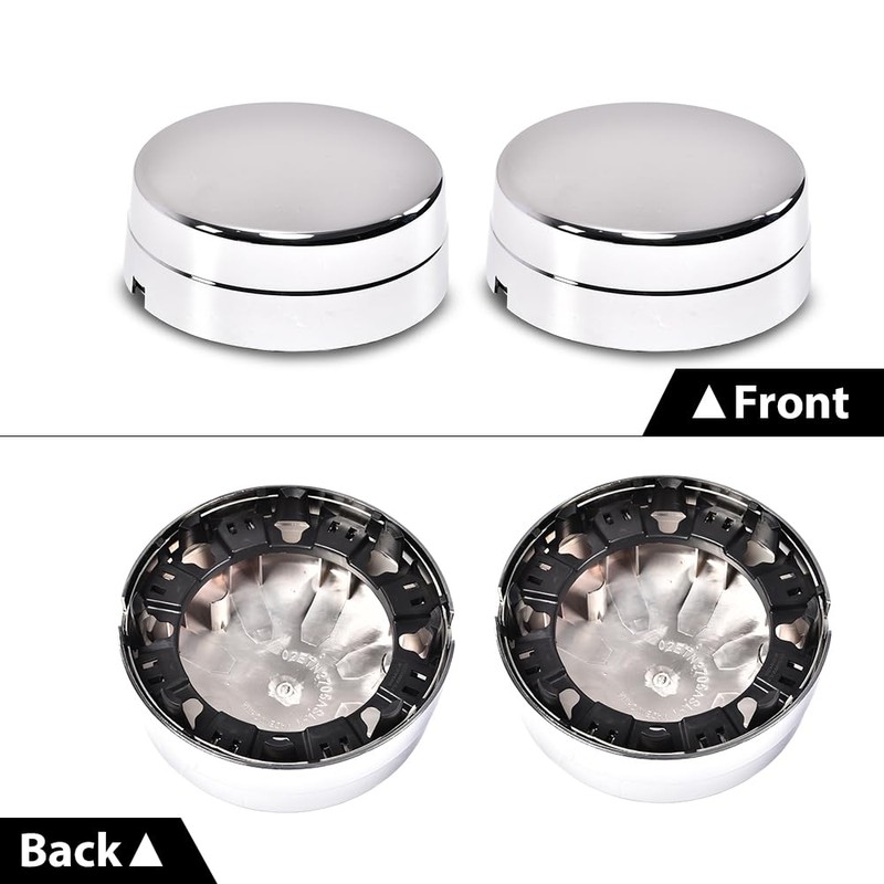 G-PLUS Rear Wheel Chrome Center Hub Caps Compatible with Dodge