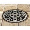 Designer Drains 3.25-Inch Round Shower Drain Cover – Classic Scrolls